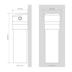 Maunawai, PiTec 2in1 Unterbau-System, wasserfilter küche, Maße